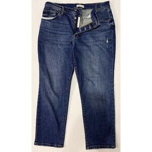 Oliver Logan Ludlow Relaxed Fit Women's 30X27 Button Fly Denim Blue Jeans